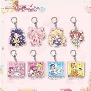 Cute Cartoon Tsukino Usagi Acrylic Pendant Anime Sailor Moon Keychain